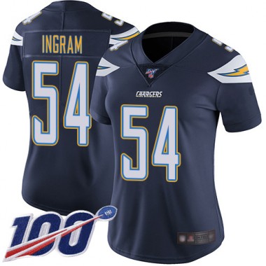 Los Angeles Chargers NFL Football Melvin Ingram Navy Blue Jersey Women Limited #54 Home 100th Season Vapor Untouchable->youth nfl jersey->Youth Jersey